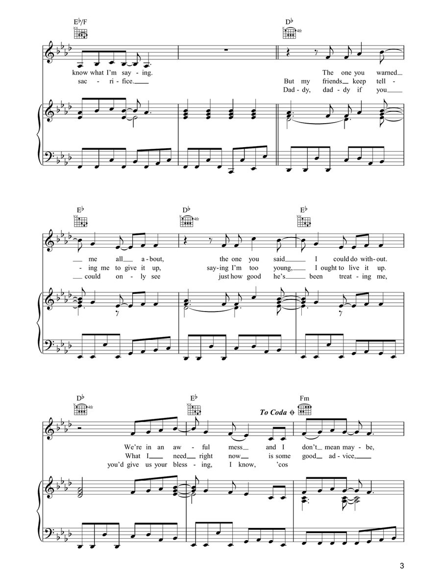 Papa Don't Preach Papa Don't Preach Acoustic Guitar scores gallery preview page 3