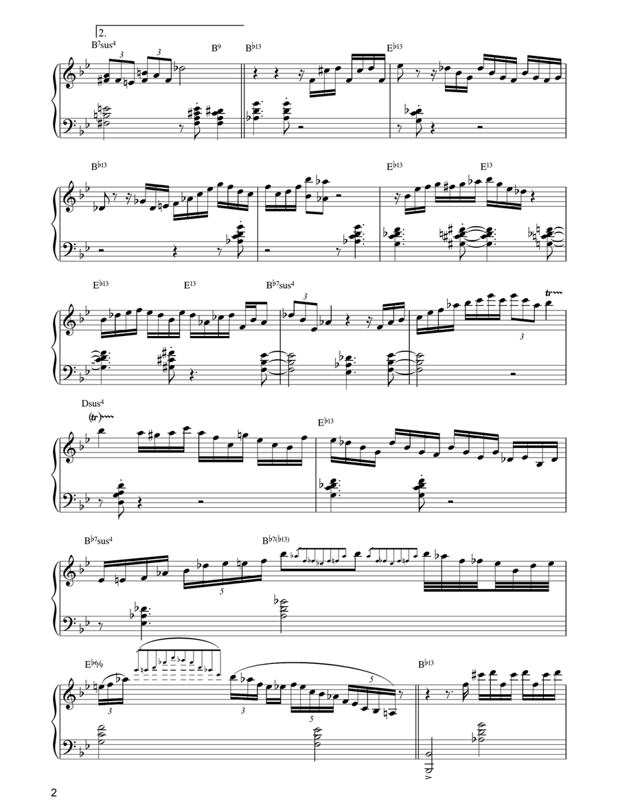 Blues On The Corner Piano Solo scores gallery preview page 2