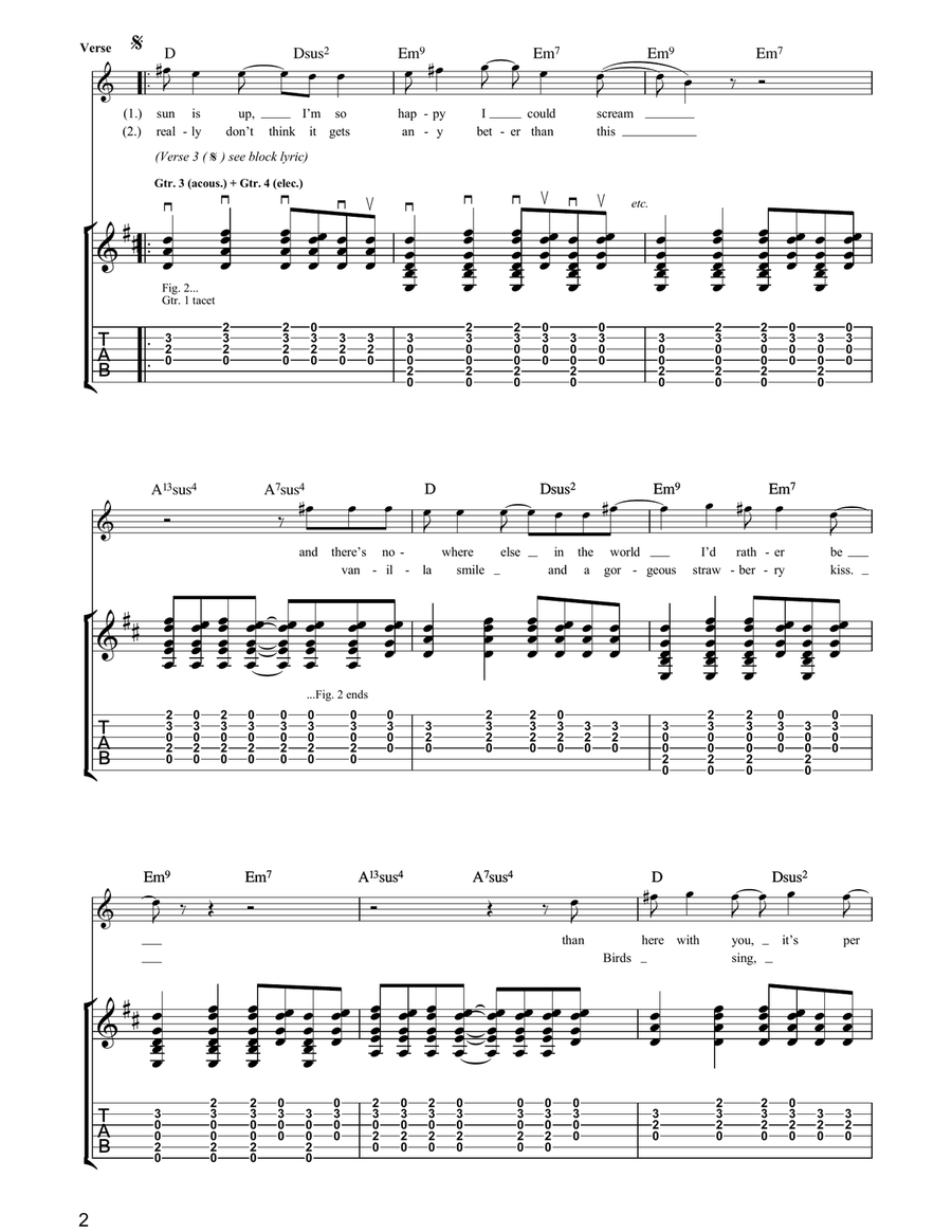 Mint Car Mint Car Acoustic Guitar scores gallery preview page 2