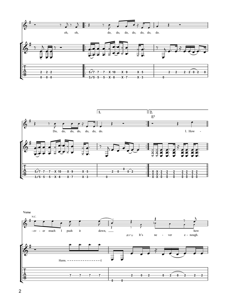 Never Enough Never Enough Acoustic Guitar scores gallery preview page 2