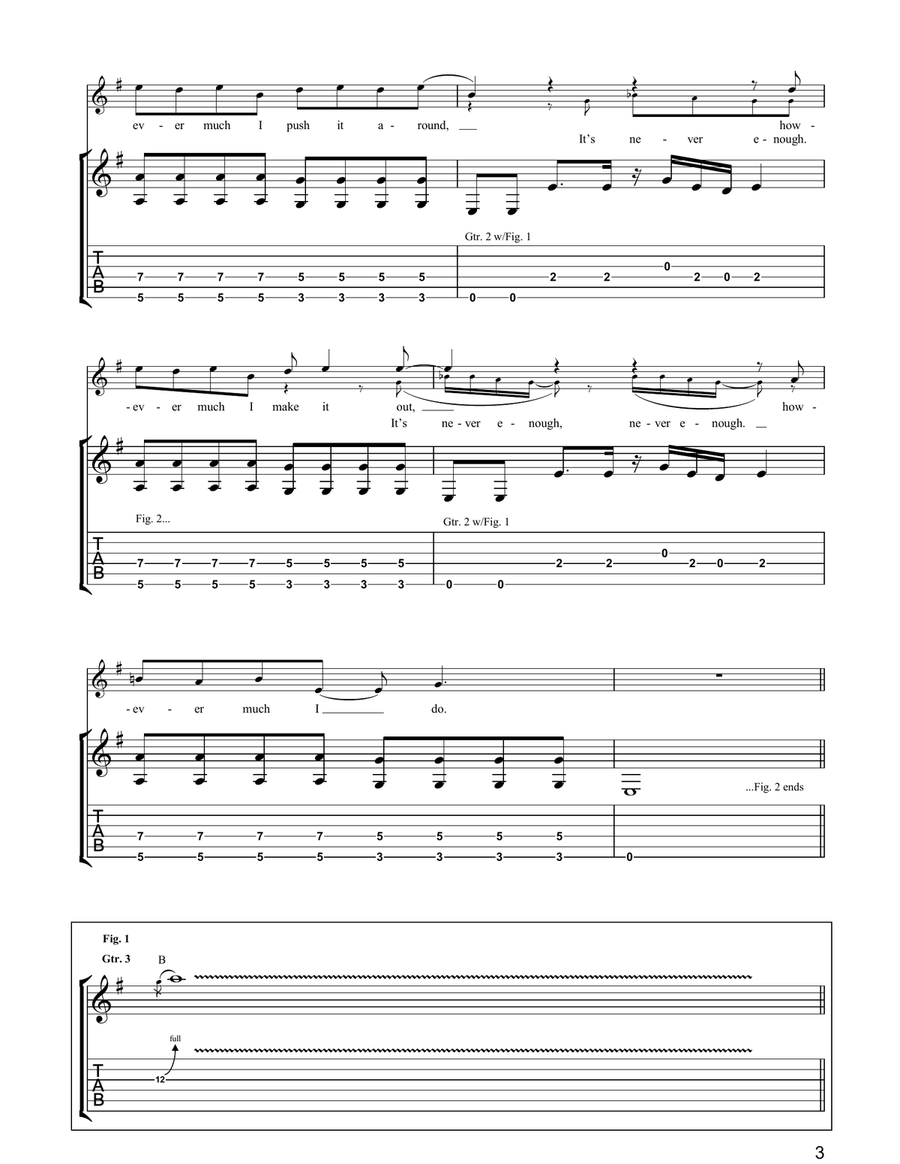 Never Enough Never Enough Acoustic Guitar scores gallery preview page 3
