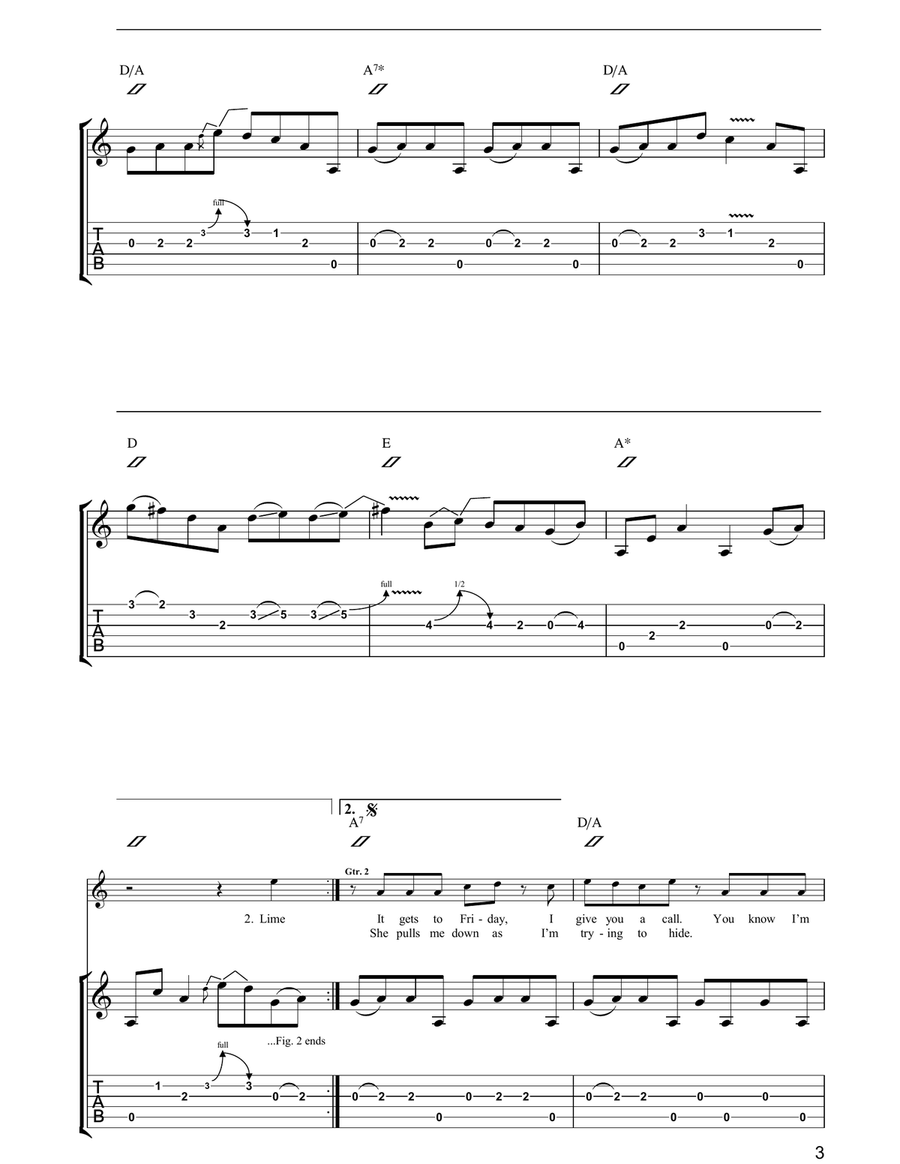 Wrong Number Wrong Number Acoustic Guitar scores gallery preview page 3