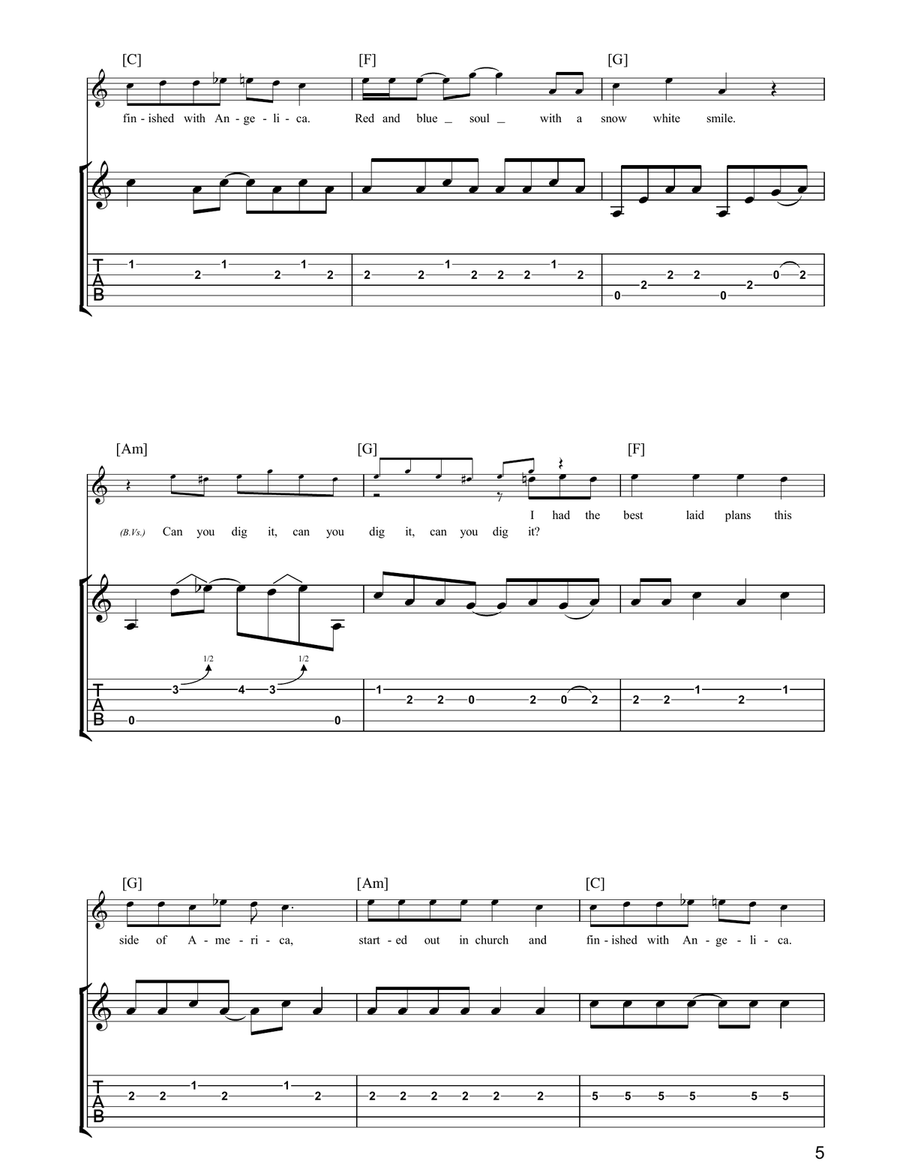 Wrong Number Wrong Number Acoustic Guitar scores gallery preview page 5
