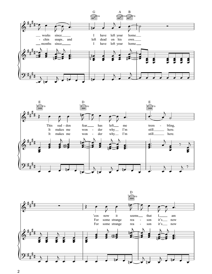 Welcome To Paradise Welcome To Paradise Guitar scores gallery preview page 2