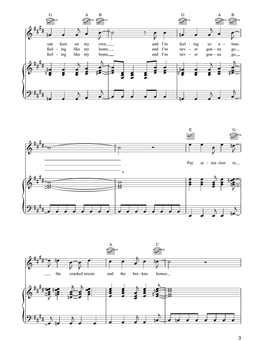 Welcome To Paradise Welcome To Paradise Guitar scores gallery preview page 3
