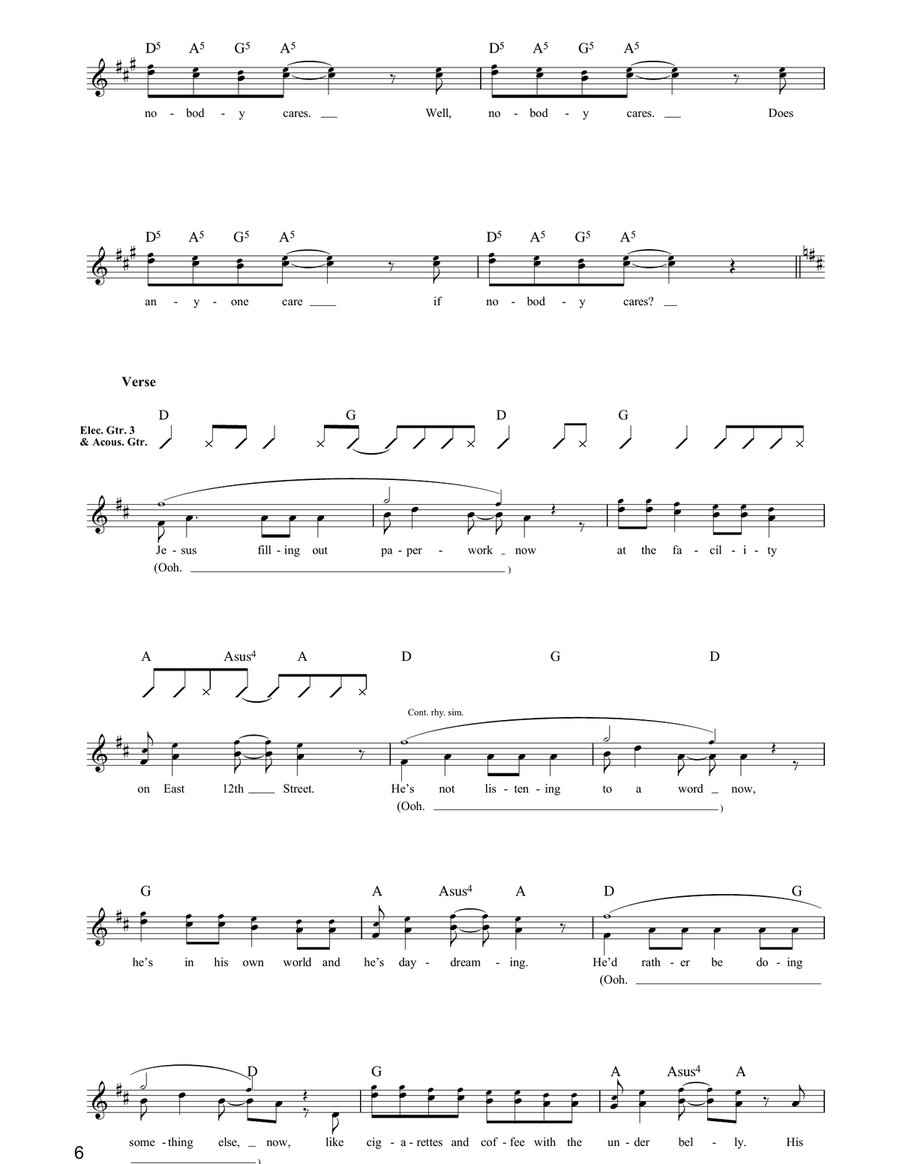 Homecoming Homecoming Guitar Tablature scores gallery preview page 6