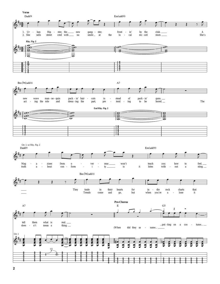 Where Is The Line? Where Is The Line? Acoustic Guitar scores gallery preview page 2