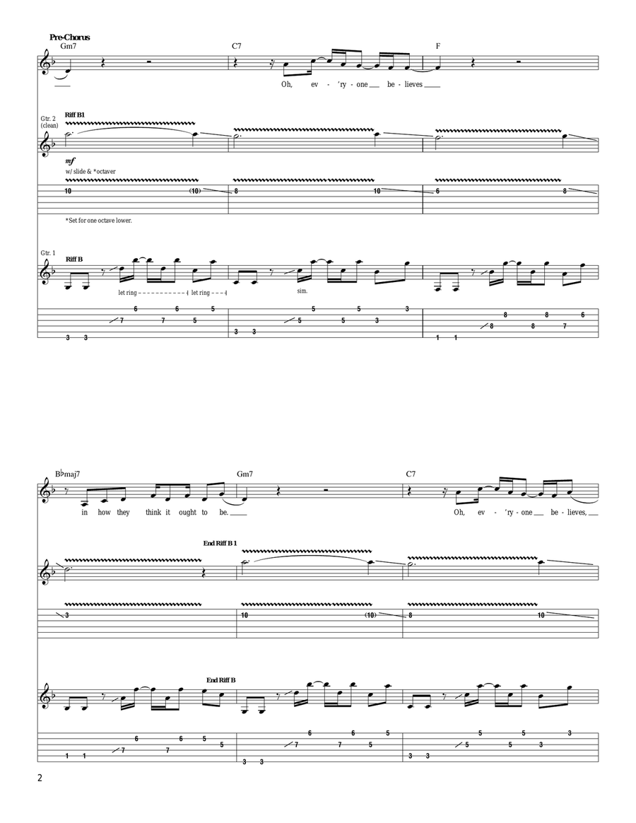 Belief Belief Acoustic Guitar scores gallery preview page 2