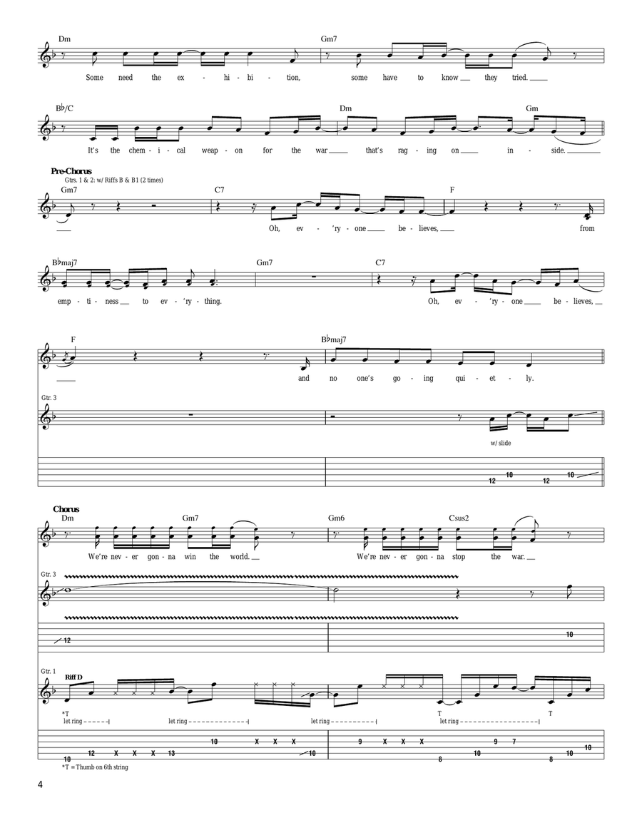 Belief Belief Acoustic Guitar scores gallery preview page 4