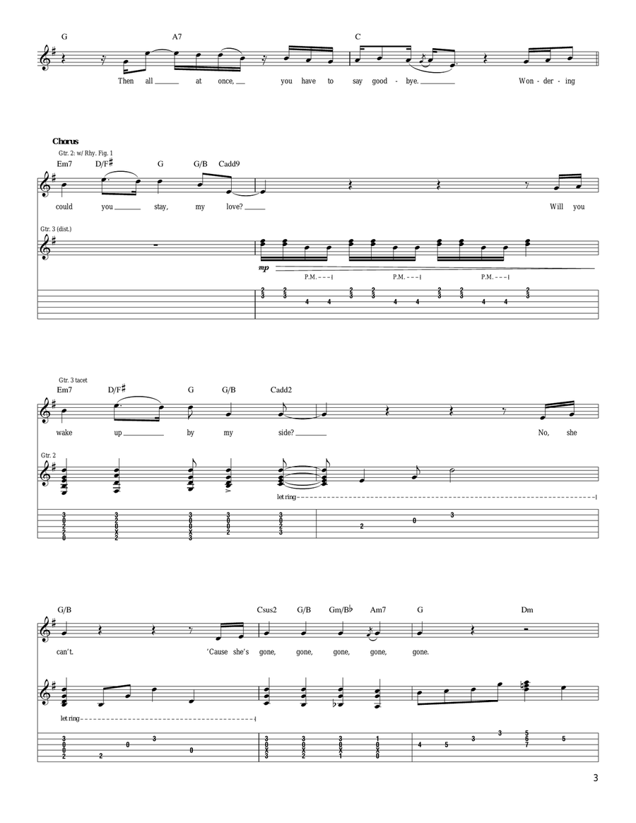 Dreaming With A Broken Heart Acoustic Guitar scores gallery preview page 3