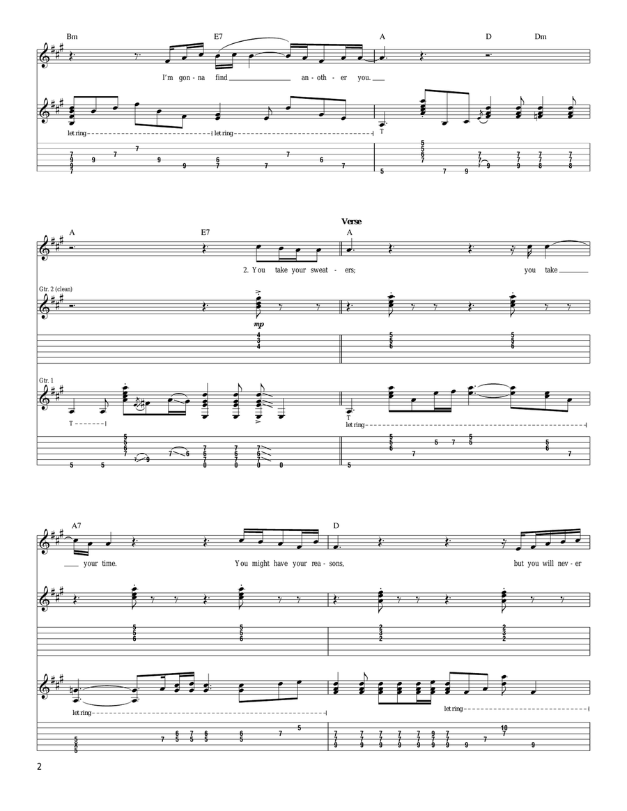 I'm Gonna Find Another You Acoustic Guitar scores gallery preview page 2