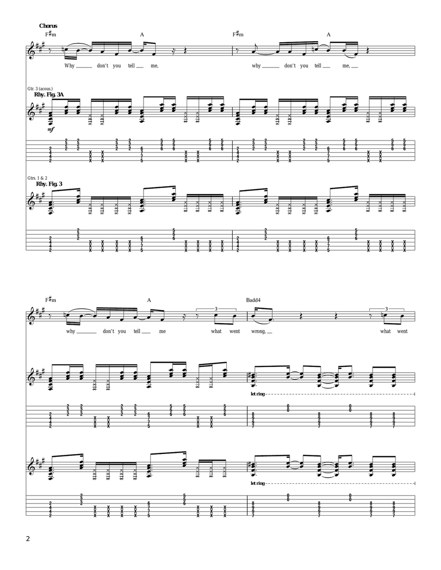 Bend In The Road Bend In The Road Acoustic Guitar scores gallery preview page 2