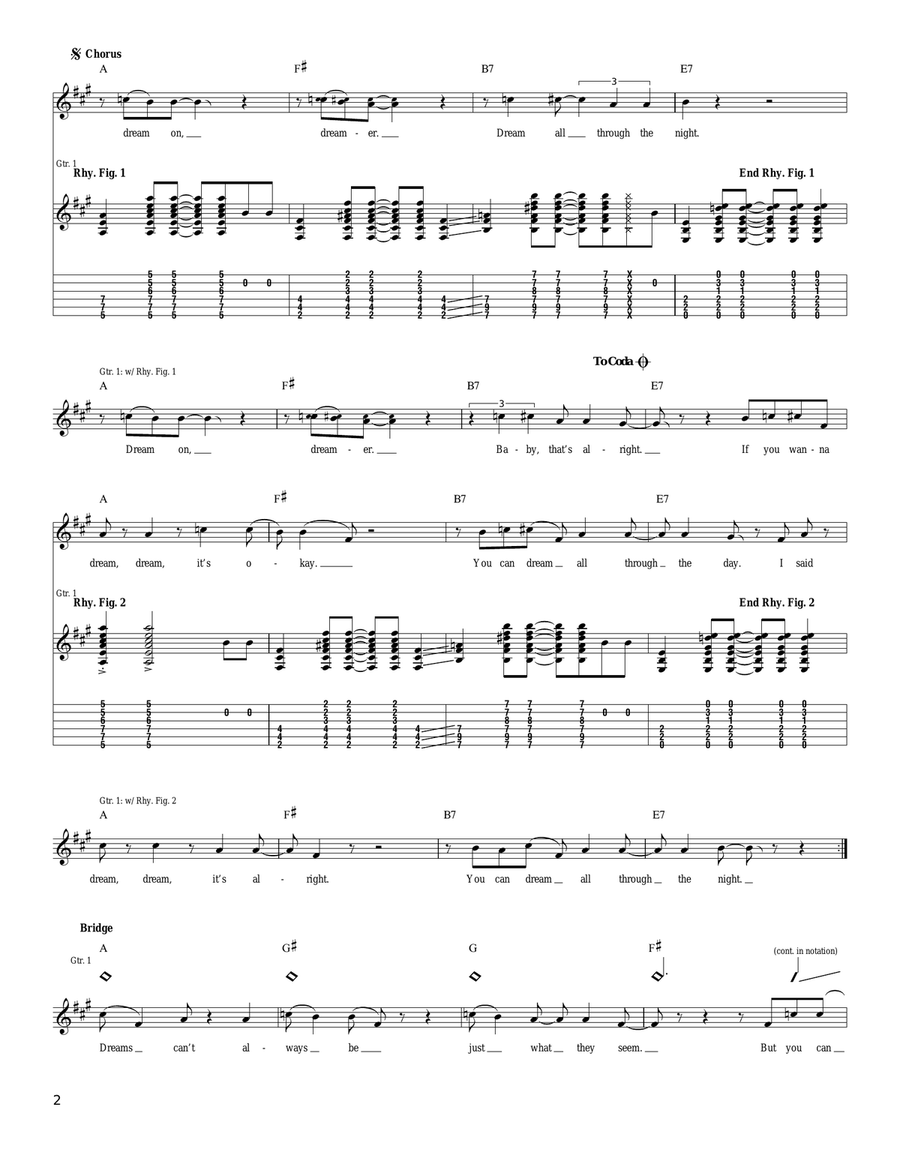 Day Dreamer Day Dreamer Acoustic Guitar scores gallery preview page 2
