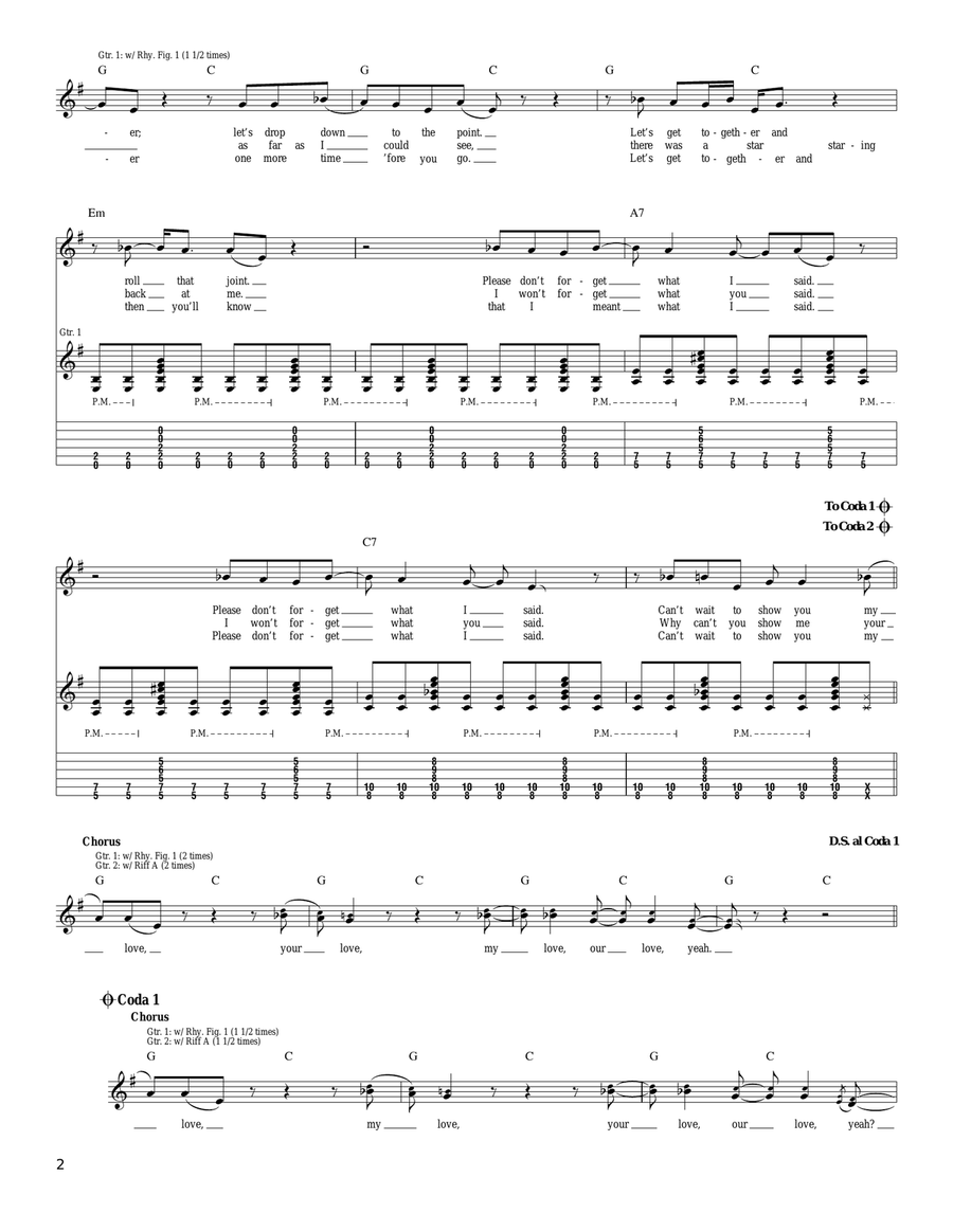 Our Love Our Love Acoustic Guitar scores gallery preview page 2
