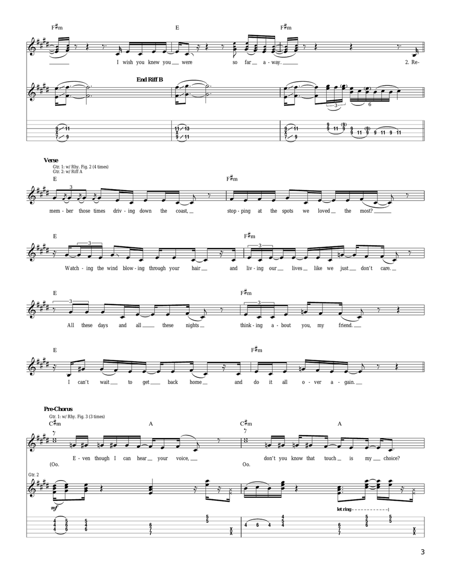 So Far Away So Far Away Acoustic Guitar scores gallery preview page 3