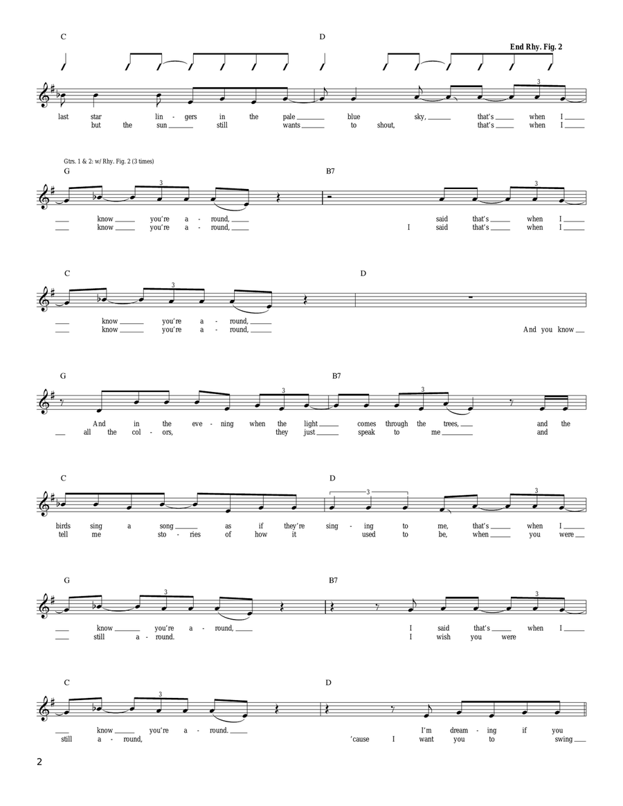 Swing On Down Swing On Down Acoustic Guitar scores gallery preview page 2