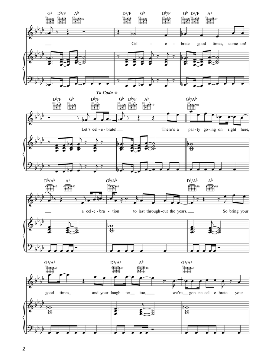 Celebration Celebration Acoustic Guitar scores gallery preview page 2