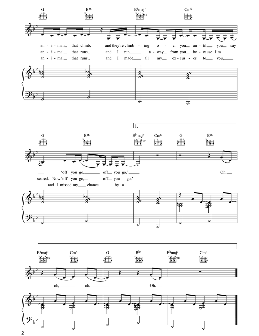 Animals Animals Acoustic Guitar scores gallery preview page 2