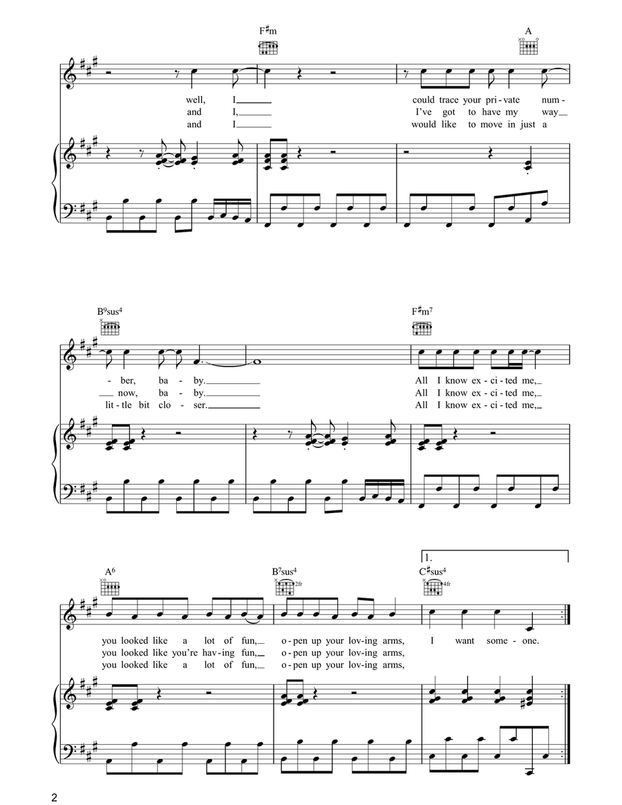 You Spin Me Round (Like A Record) Acoustic Guitar scores gallery preview page 2