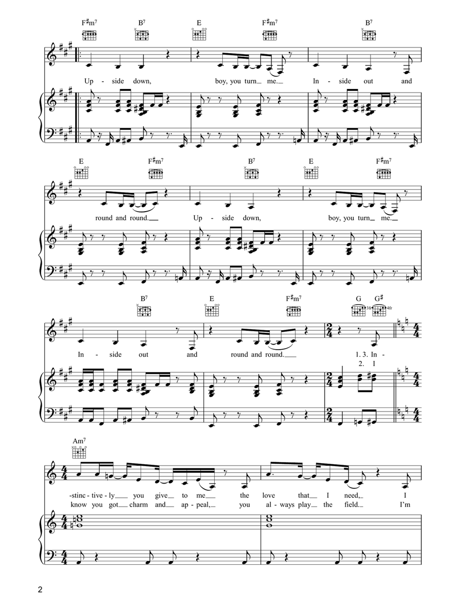 Upside Down Upside Down Acoustic Guitar scores gallery preview page 2