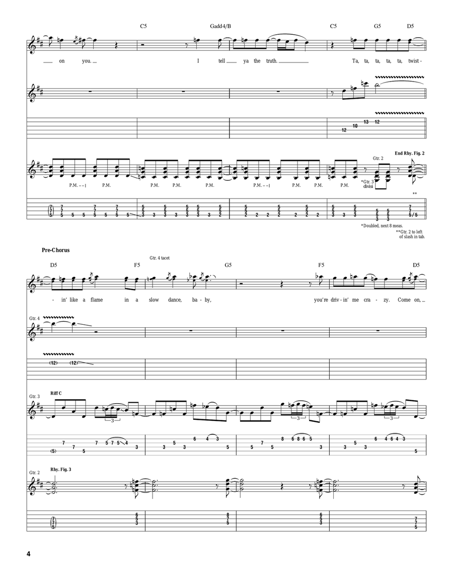 Fire Woman Fire Woman Acoustic Guitar scores gallery preview page 4