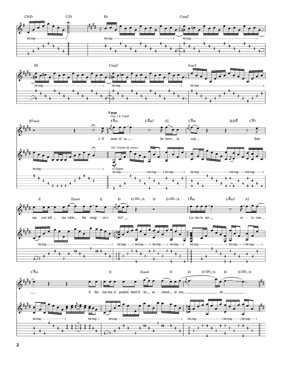 Killer Of Giants Killer Of Giants Acoustic Guitar scores gallery preview page 2
