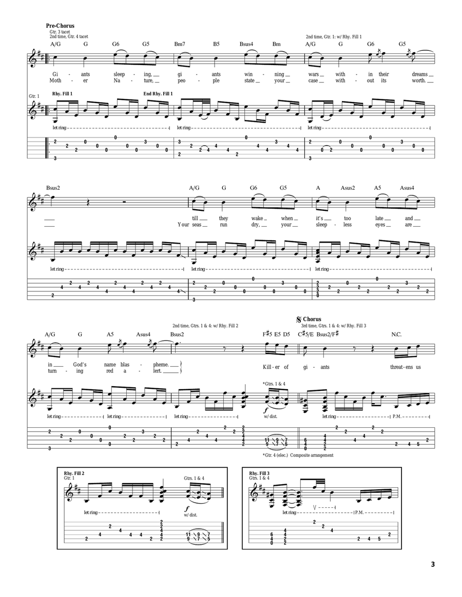 Killer Of Giants Killer Of Giants Acoustic Guitar scores gallery preview page 3