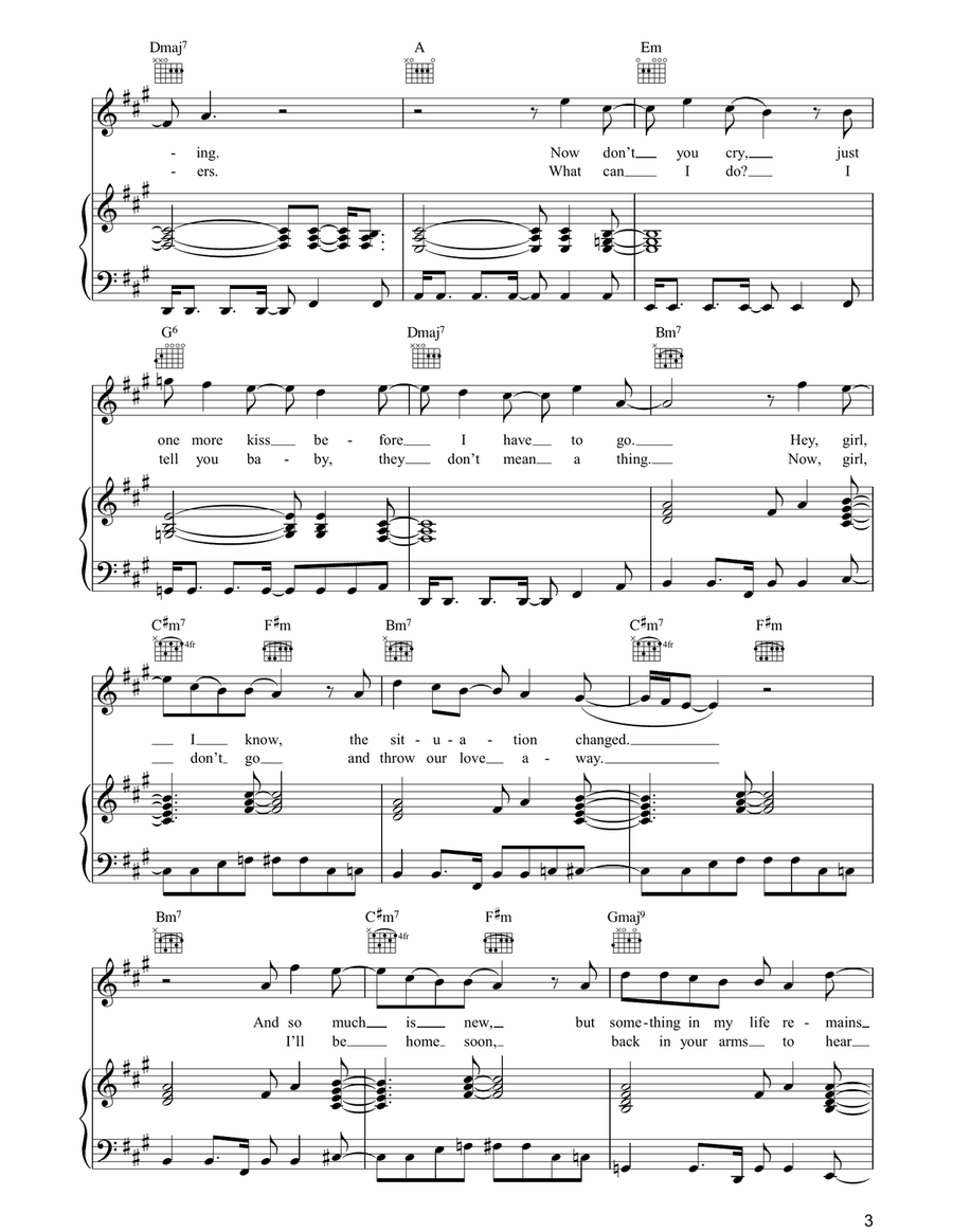 Everything Changes Everything Changes Piano, Vocal, Guitar scores gallery preview page 3
