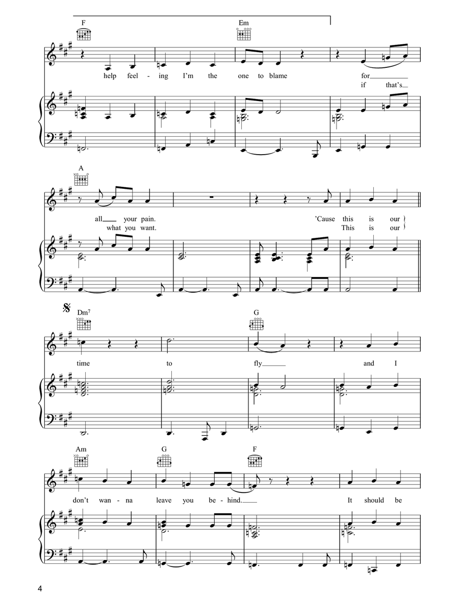 The Same Side The Same Side Piano, Vocal, Guitar scores gallery preview page 4