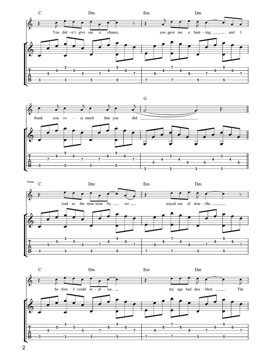 Boxing Champ Boxing Champ Acoustic Guitar scores gallery preview page 2