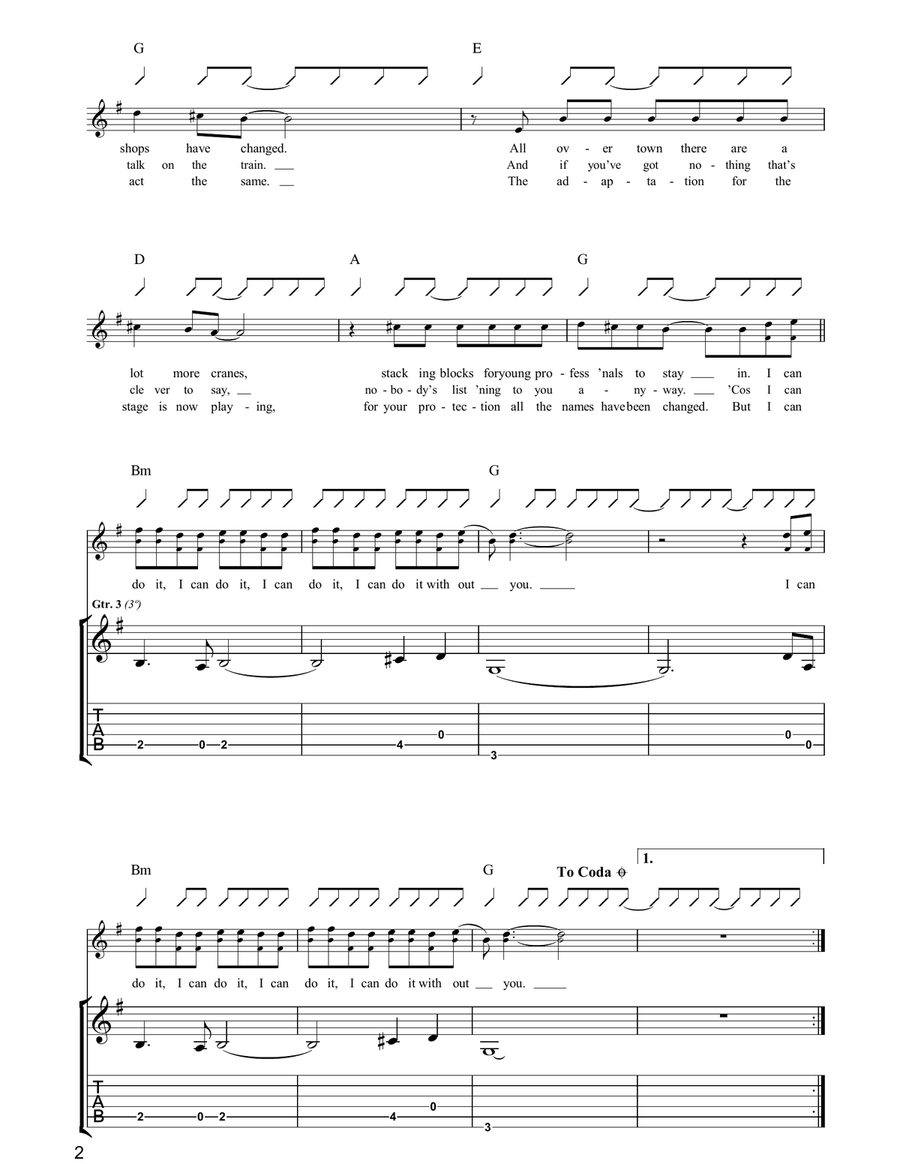 I Can Do It Without You I Can Do It Without You Acoustic Guitar scores gallery preview page 2