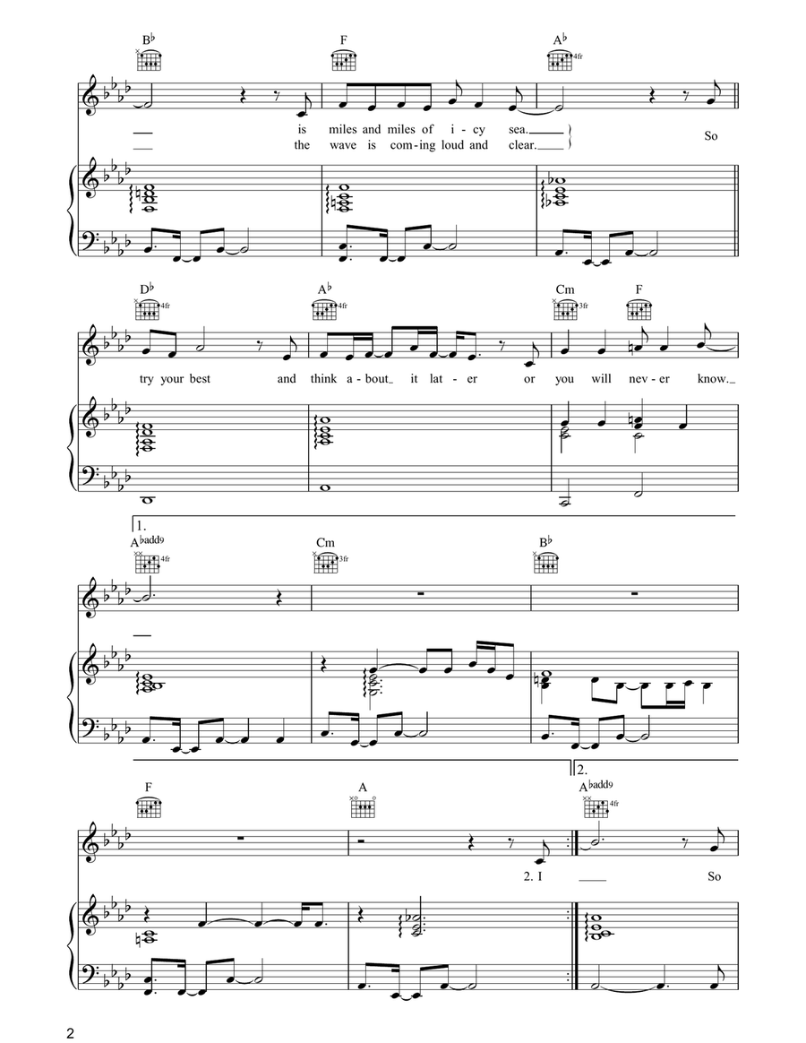 Try Your Best Try Your Best Piano, Vocal, Guitar scores gallery preview page 2