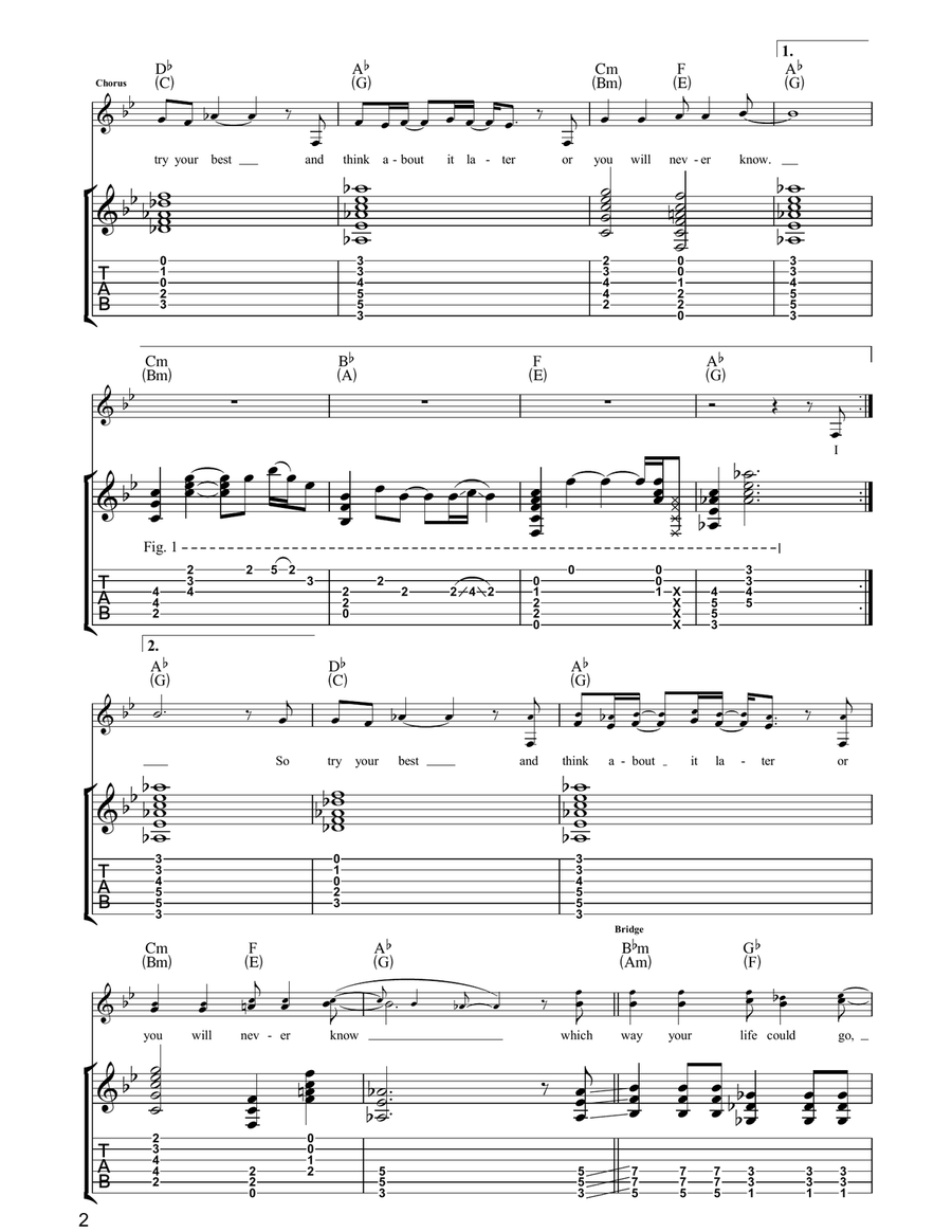 Try Your Best Try Your Best Acoustic Guitar scores gallery preview page 2
