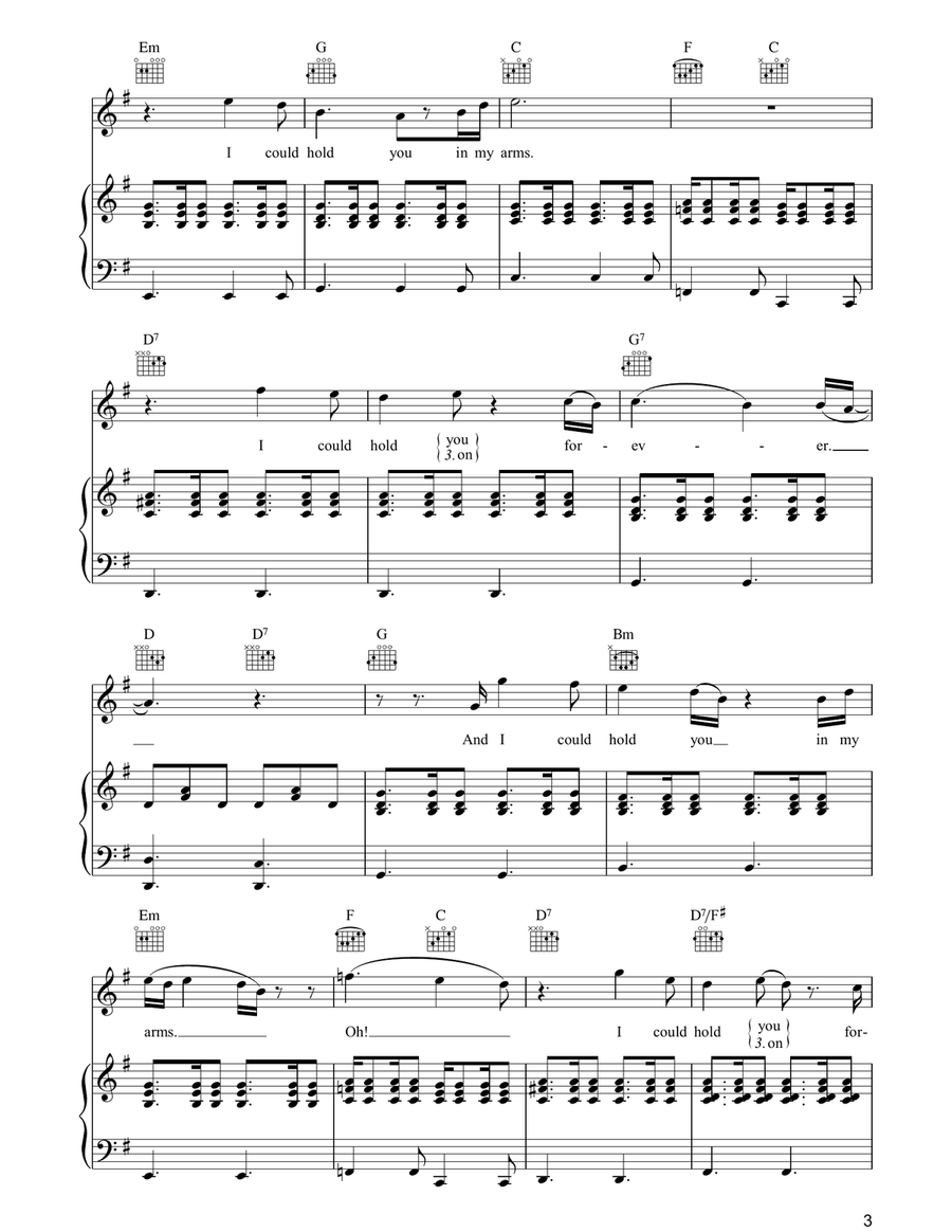 Hold You In My Arms Hold You In My Arms Acoustic Guitar scores gallery preview page 3