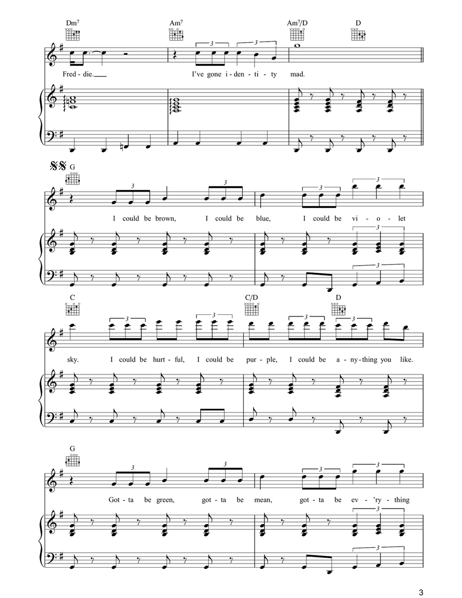 Grace Kelly Grace Kelly Piano, Vocal, Guitar scores gallery preview page 3