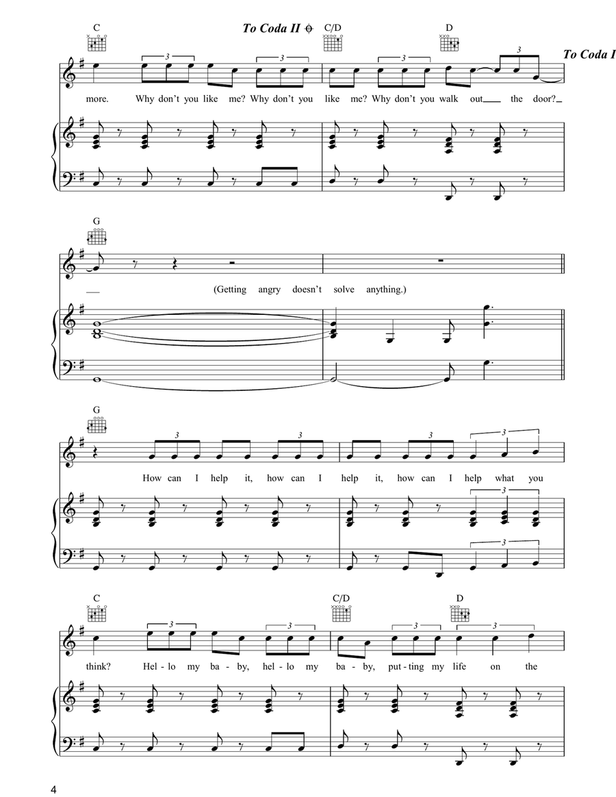 Grace Kelly Grace Kelly Piano, Vocal, Guitar scores gallery preview page 4