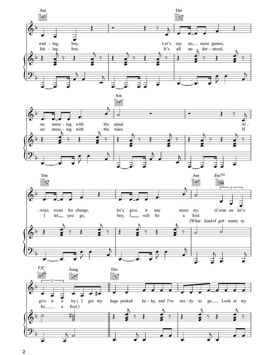 Rock Steady Rock Steady Piano, Vocal, Guitar scores gallery preview page 2