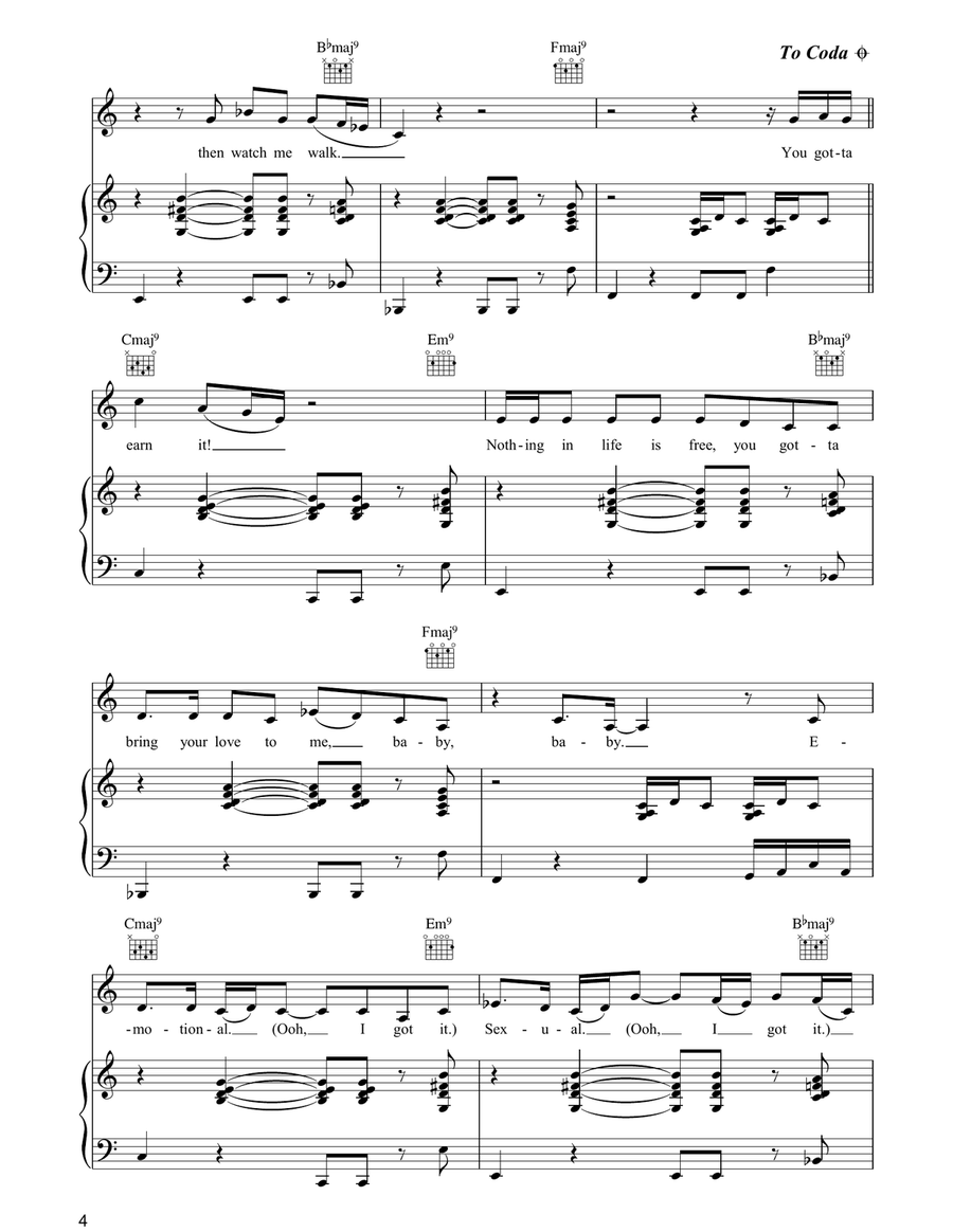 Headturner Headturner Piano, Vocal, Guitar scores gallery preview page 4
