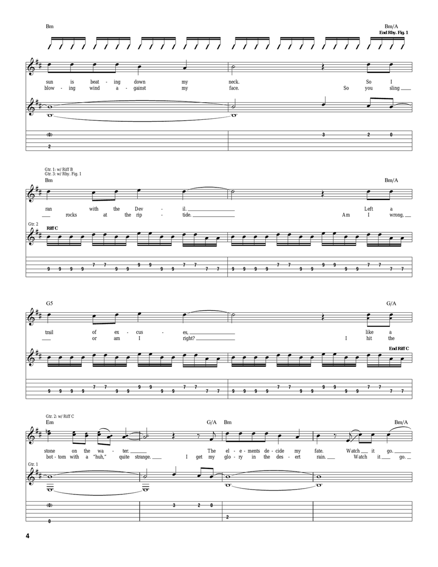 Bling (Confessions Of A King) Acoustic Guitar scores gallery preview page 4