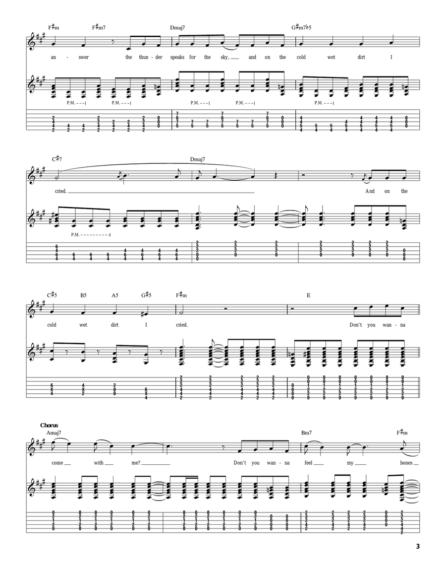Bones Bones Acoustic Guitar scores gallery preview page 3