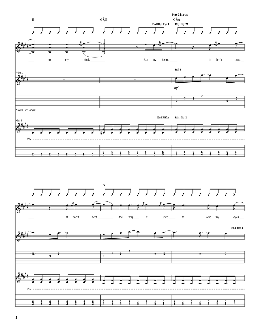 For Reasons Unknown For Reasons Unknown Acoustic Guitar scores gallery preview page 4