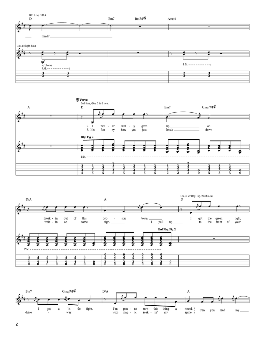 Read My Mind Read My Mind Acoustic Guitar scores gallery preview page 2