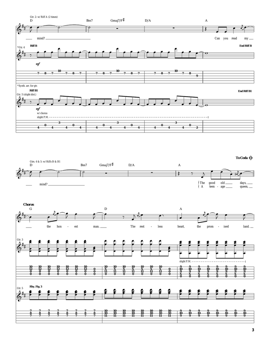 Read My Mind Read My Mind Acoustic Guitar scores gallery preview page 3