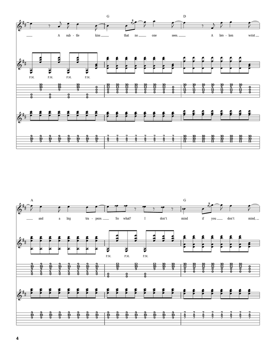 Read My Mind Read My Mind Acoustic Guitar scores gallery preview page 4