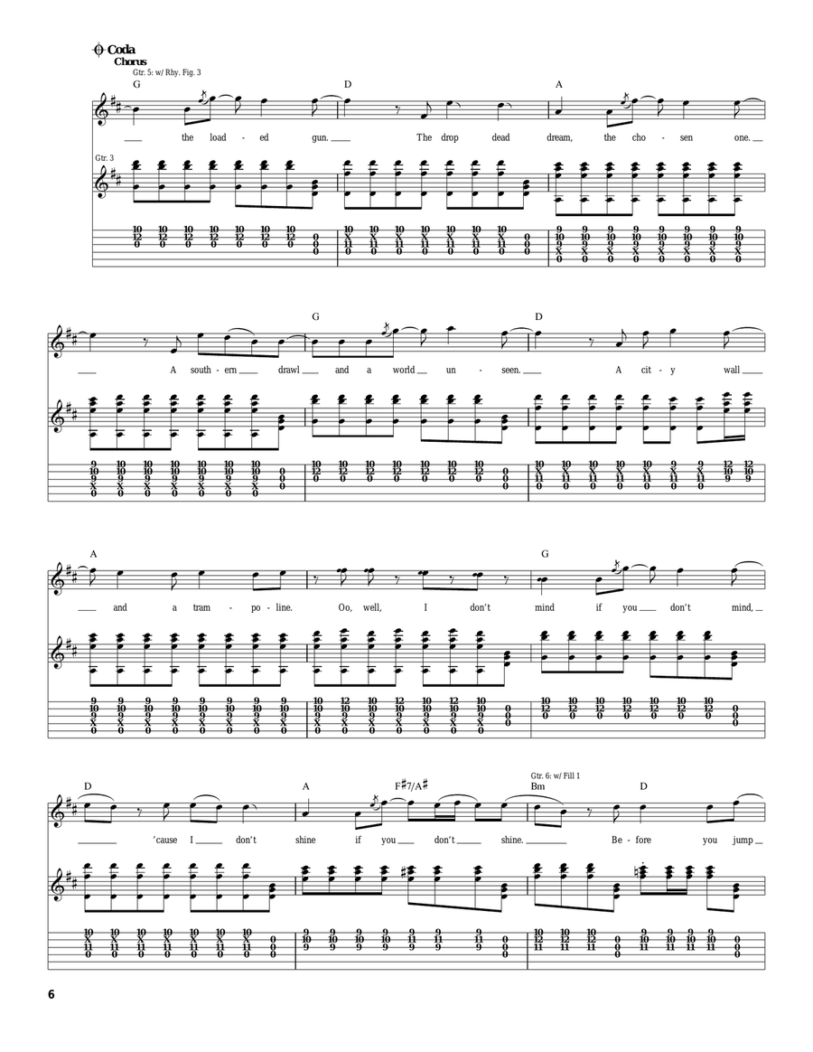 Read My Mind Read My Mind Acoustic Guitar scores gallery preview page 6