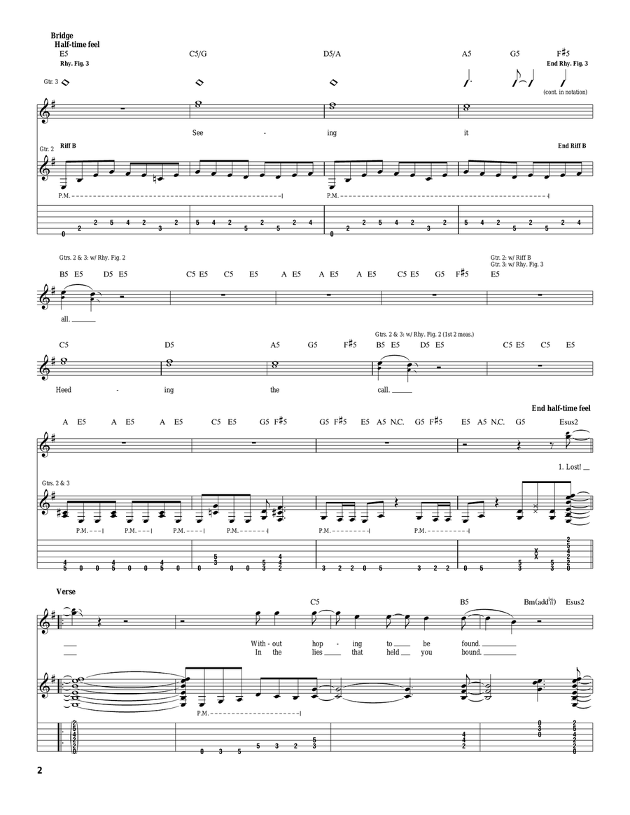 Final Call Final Call Electric Guitar scores gallery preview page 2