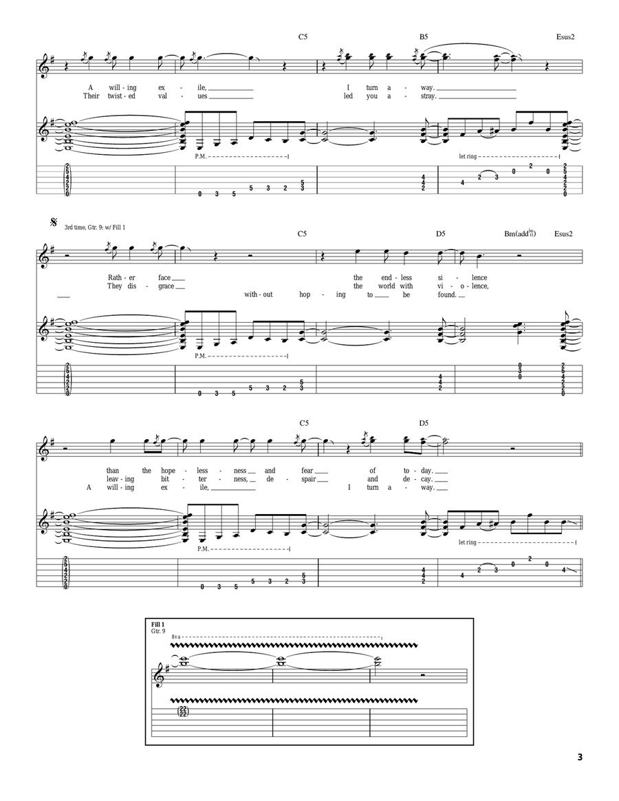 Final Call Final Call Electric Guitar scores gallery preview page 3