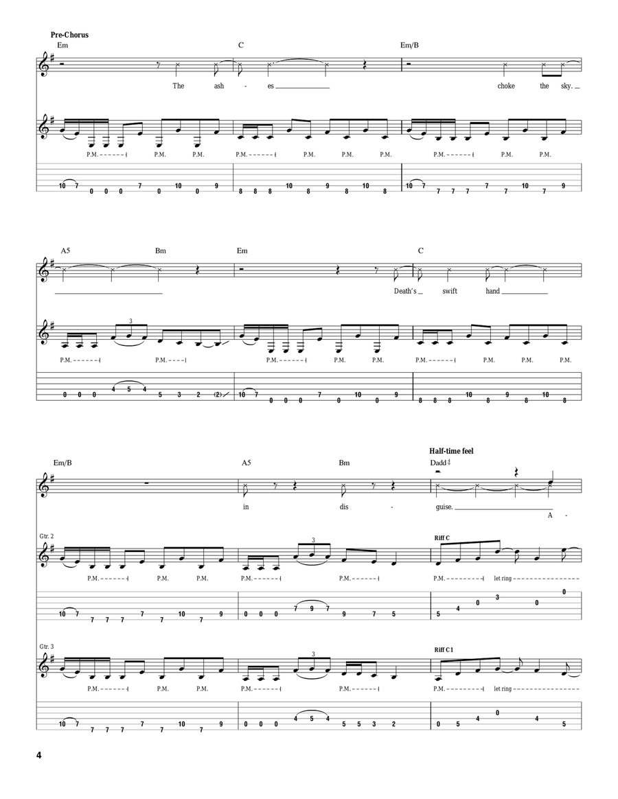 Final Call Final Call Electric Guitar scores gallery preview page 4