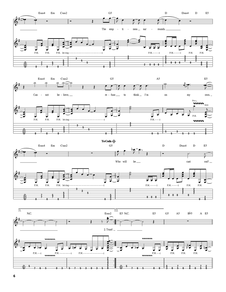Final Call Final Call Electric Guitar scores gallery preview page 6