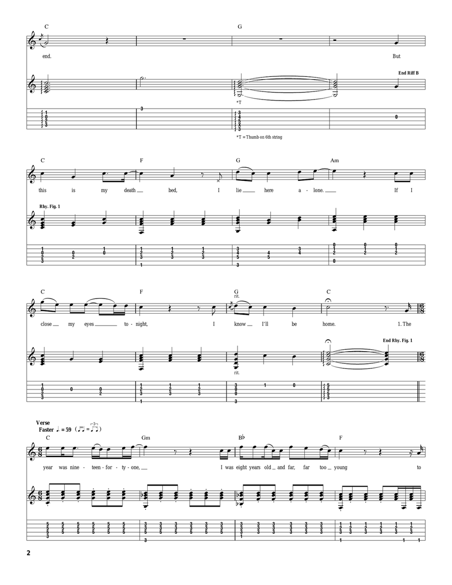 Deathbed Deathbed Acoustic Guitar scores gallery preview page 2